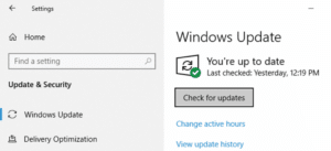 Windows update - Error 1712