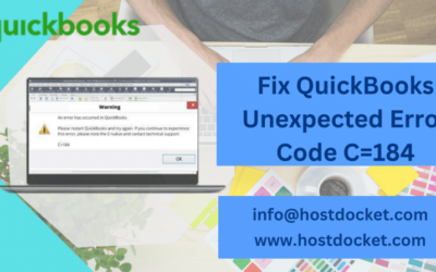 How to Troubleshoot the QuickBooks Unexpected Error Code C=184?