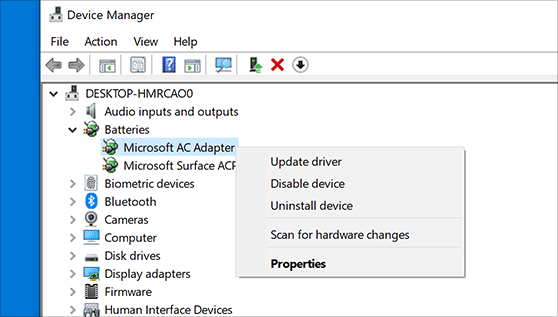 Update the driver software - Display errors 