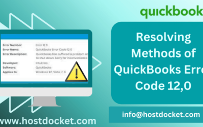 How to Repair QuickBooks Error Code 12, 0?