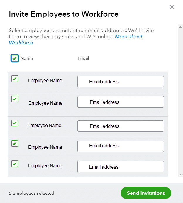 Employees to QuickBooks Workforce