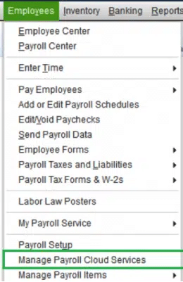 Manage payroll cloud services