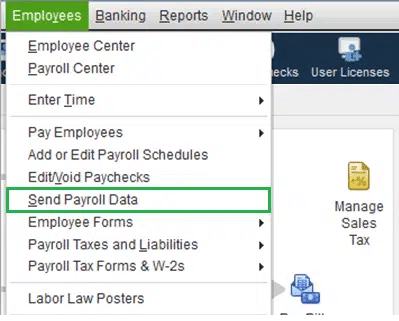 Send payroll data in Workforce QuickBooks