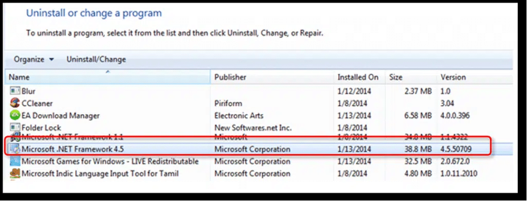 Repair or Reinstall Microsoft.NET Framework- QuickBooks Error 3140