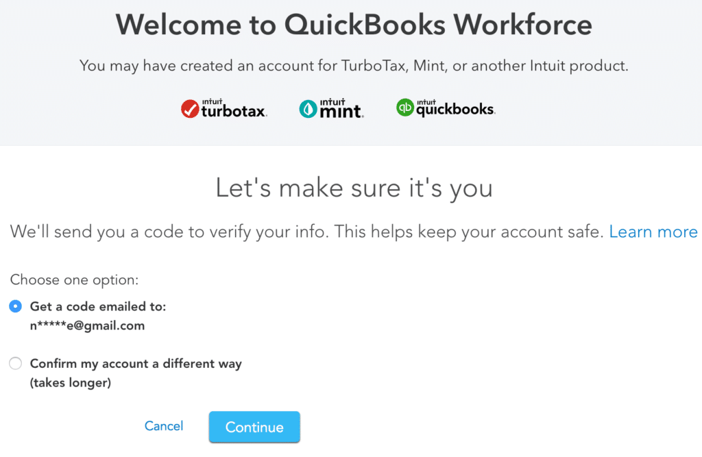 Setting up QuickBooks Workforce