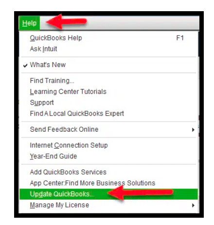 Updating QuickBooks