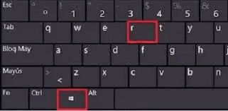 press Windows + R key