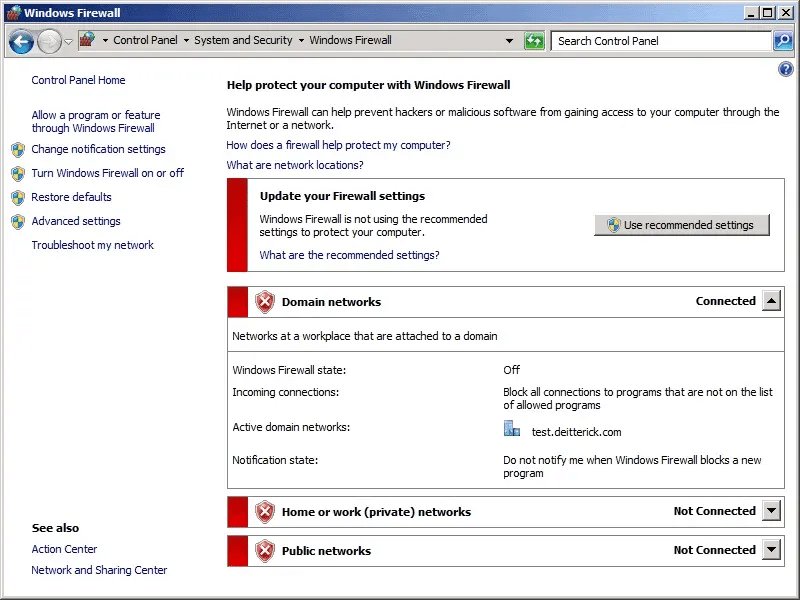 update your firewall window to fix qbdbmgrn