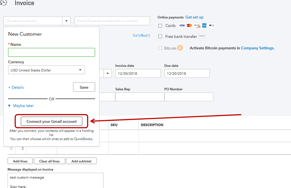  Import your contacts to QuickBooks