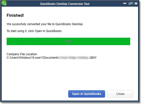 QuickBooks desktop conversion tool