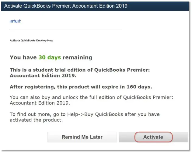 Activate QuickBooks Student Discount