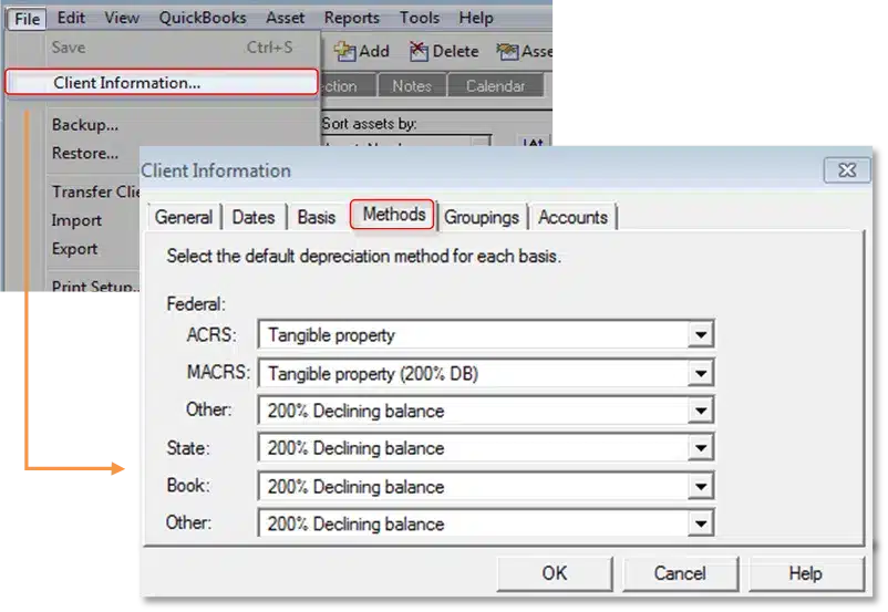 Change or add depreciation method - Fixed asset manager 