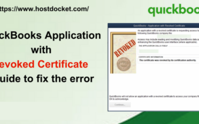 QuickBooks – Application with Revoked Certificate