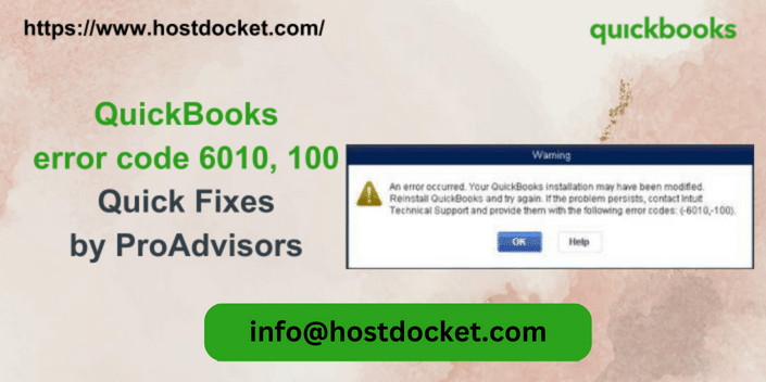 QuickBooks error code 6010, 100 Quick Fixes by ProAdvisors