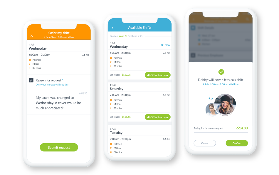 Leave & timesheets in Intuit workforce app