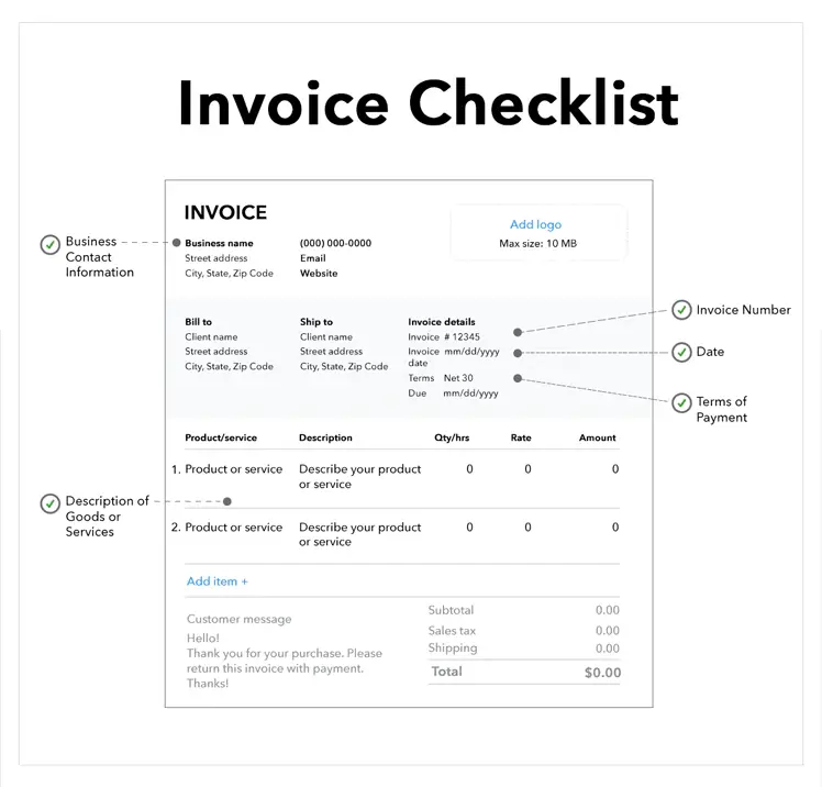 Create invoice in QuickBooks