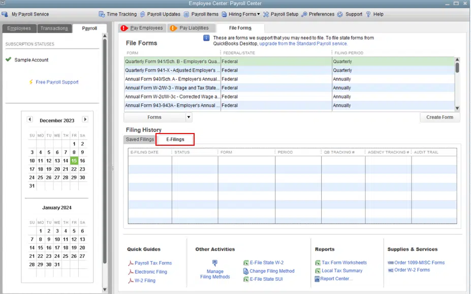 Print W-3 forms in QuickBooks desktop and online