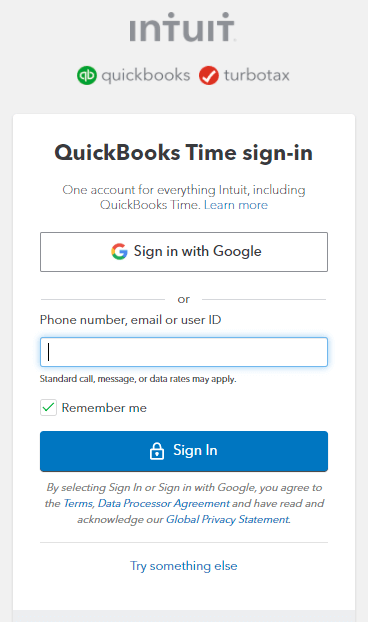 QuickBooks Time Login