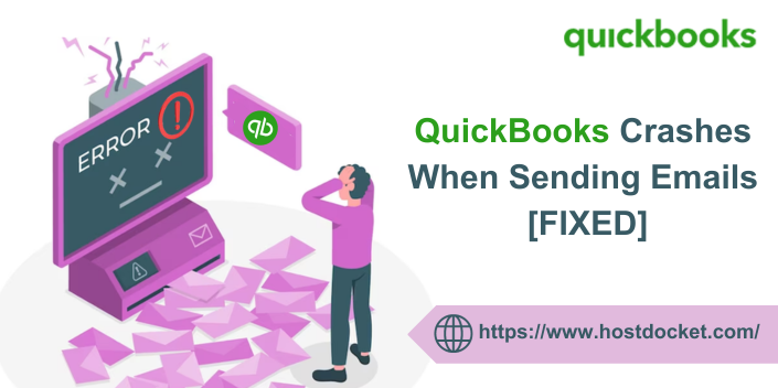 QuickBooks crashes when sending emails