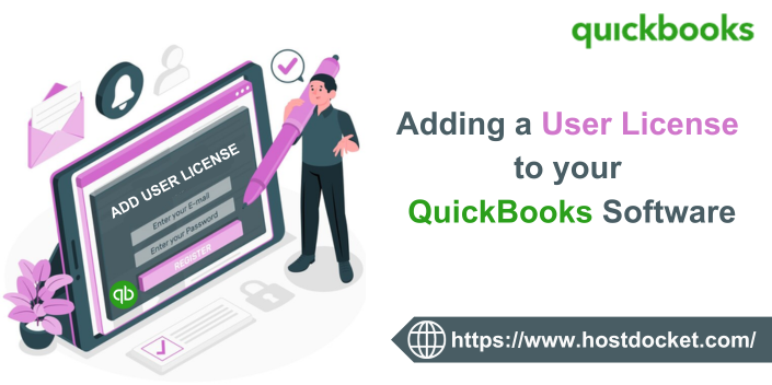 Add USER LICENSE to QuickBooks software