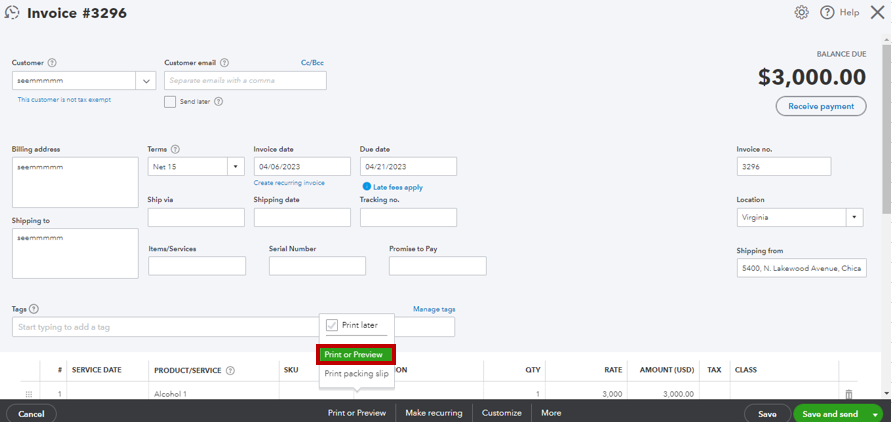 Send invoices manually outside QuickBooks - quickbooks delivery server down