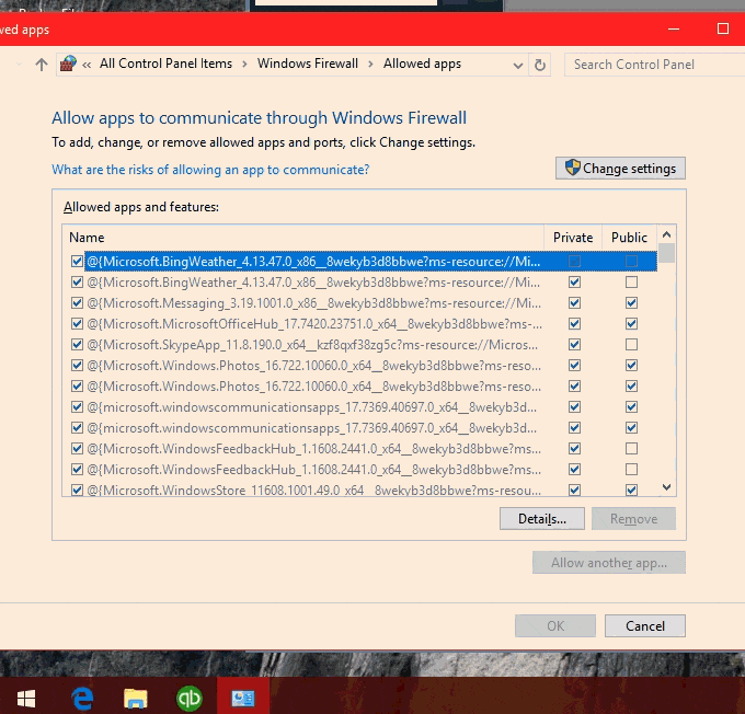 Add files to firewall - QuickBooks multi user mode not working