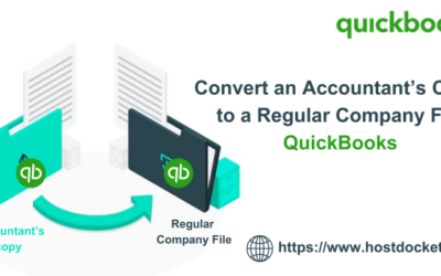 Convert an Accountant’s Copy to a Regular Company File – QuickBooks