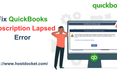 Fix QuickBooks subscription has lapsed Error 