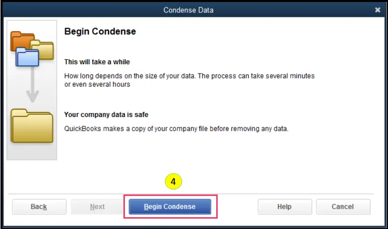 QuickBooks Condense data utility 