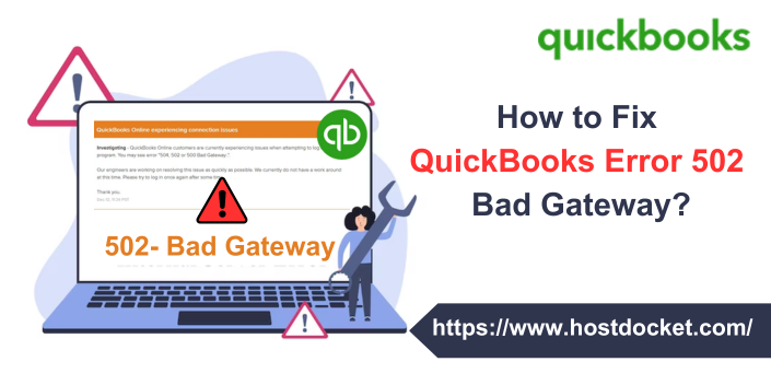 QuickBooks 502 bad gateway error