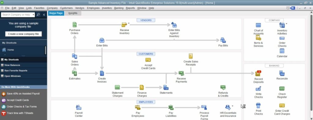 QuickBooks enterprise features