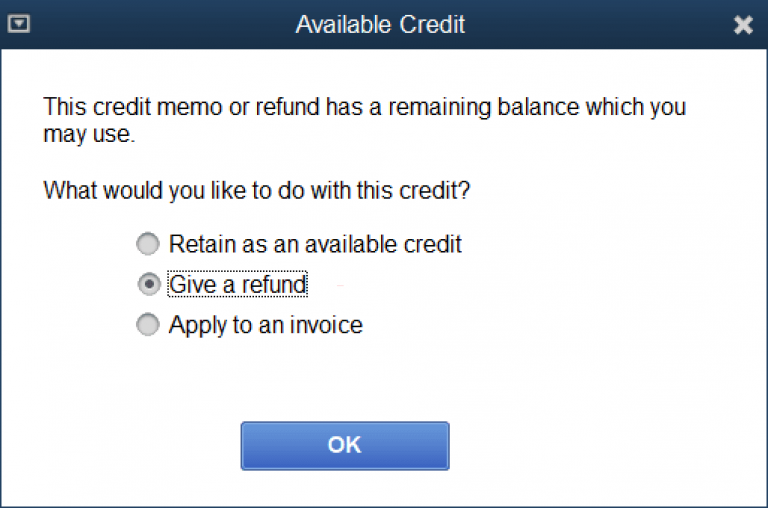 Record a customer refund in QuickBooks