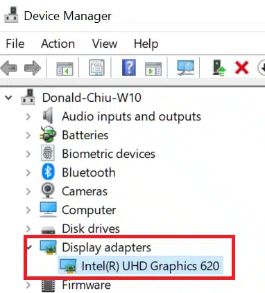 Reinstall Graphics Driver